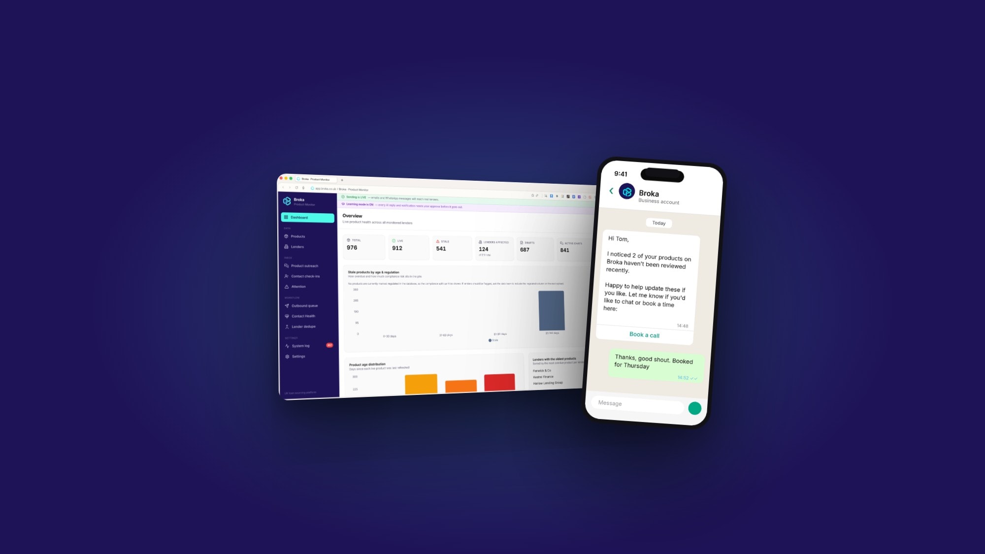 Broka Lender Monitor